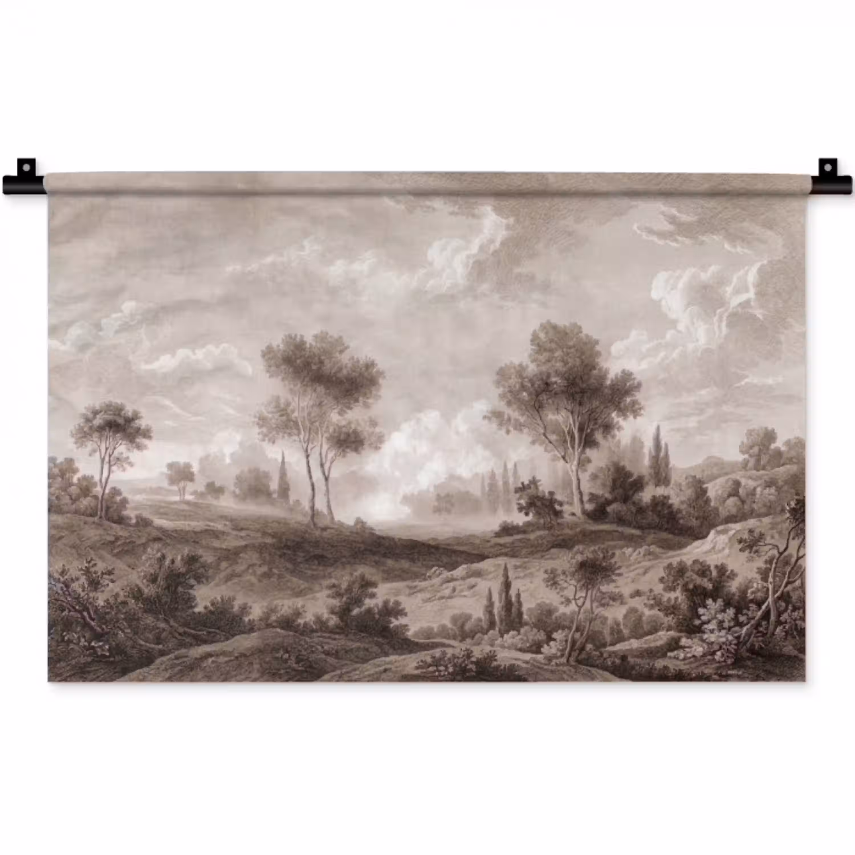 Klassiek - Landschap - Neutraal Wandkleed katoen klein -zz3d