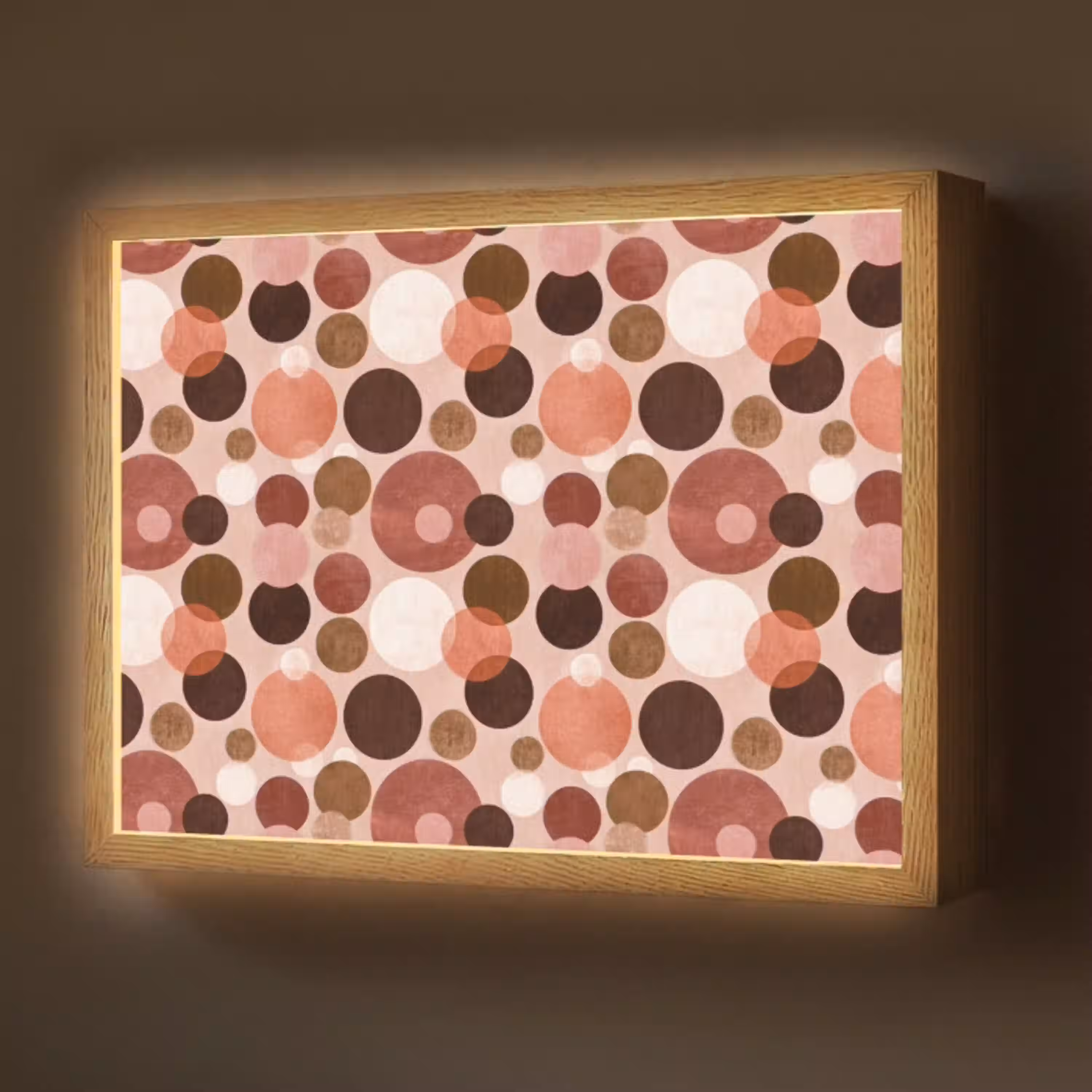 Cirkels - Modern - Kleurrijk Light Box met batterij (Wandlamp) middel 907 -z3d_website