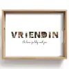Vriendin - Lettercollage Dienblad Rechthoek middel -z3d_shopping