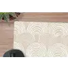 Golven - Structuur - Beige muismat rubber klein 262 -closeup