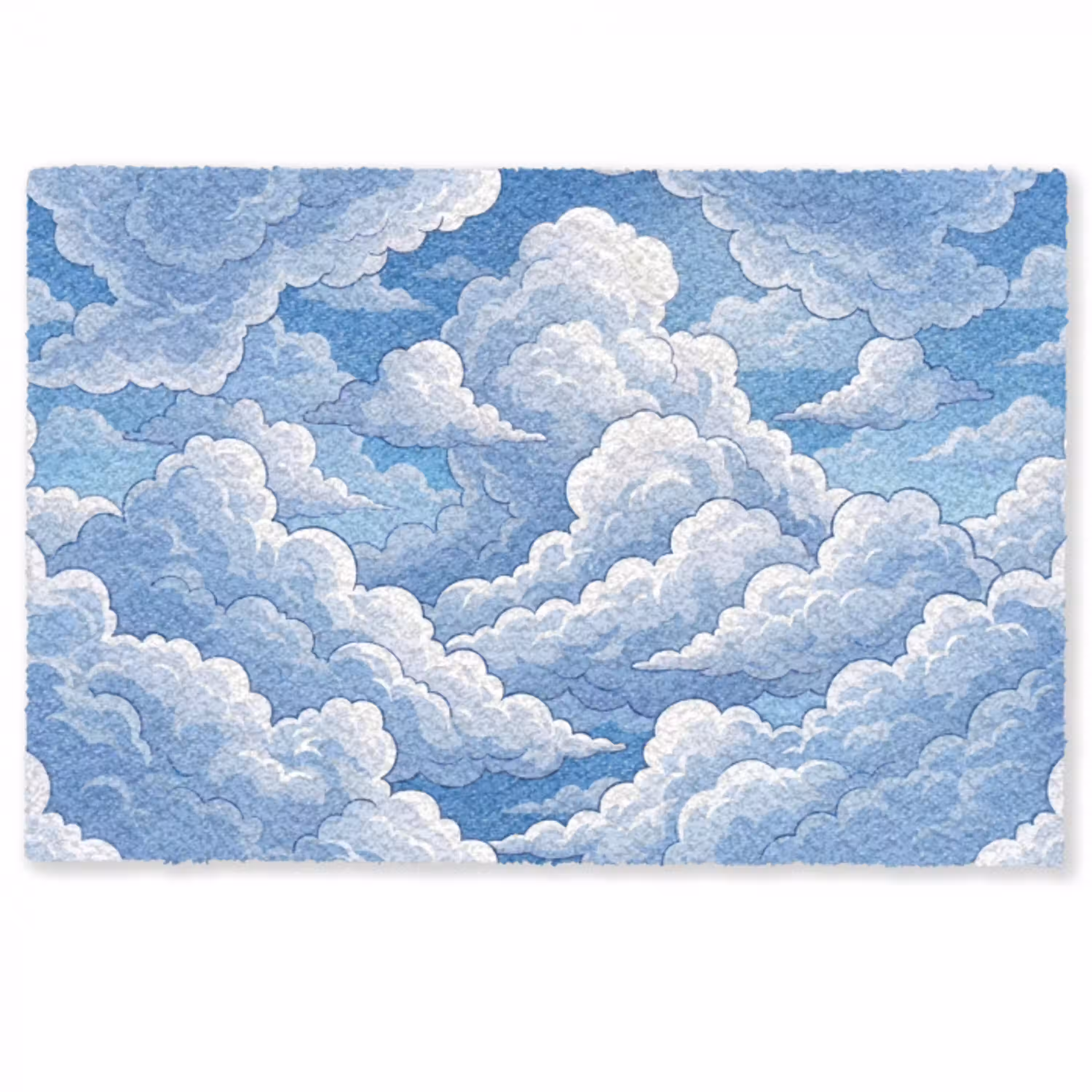 Wolken - Hemel - Abstract - Wit Deurmat klein -zkaufland3d