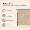 Beige - Marmer - Organisch - Wit Balkonbeschermer Duitsland klein 596 -specs_NL