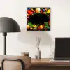 Groente - Graffiti - Kleurrijk - Koken - Abstract aluminium wit klein -sfeer5