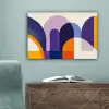 Vormen - Abstract - Grafisch - Oranje canvas 2cm klein -sfeer4