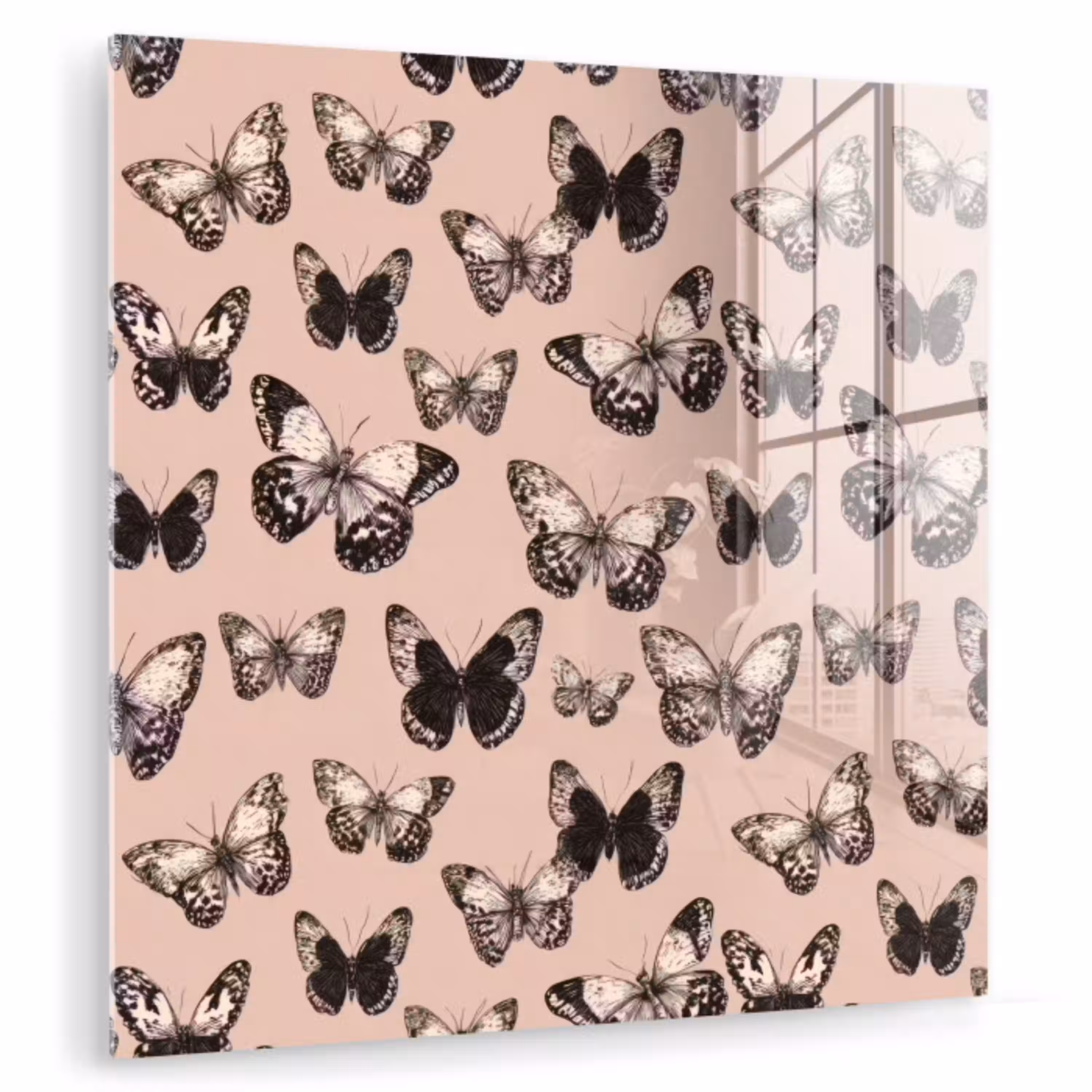 Tijdloos - Vlinders - Perzik plexiglas 5mm klein 11 -zzzproduct_nieuw