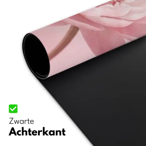 Bloem - Pioenroos - Roze Muismat XXL klein -sfeer2