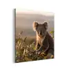 Koala - Bladeren - Ochtendlicht aluminium wit klein -3d