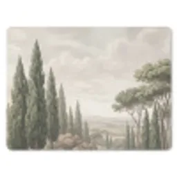 Vallei - Bos - Natuur - Groen muismat rubber klein -3d