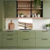 Golven - Abstract - Taupe keuken achterwand 2 middel -sfeer3