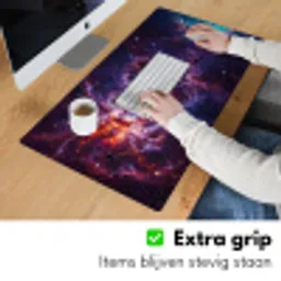 Space - Stars - Abstract - Colorful Muismat XXL klein -sfeer3