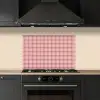 Plaid - Patroon - Gestreept - Roze keuken achterwand spatscherm klein 900 -sfeer1