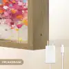 Aquarel - Boom - Kunst - Abstract Light Box met batterij (Wandlamp) middel -USP_websiteoplaadbaarNL