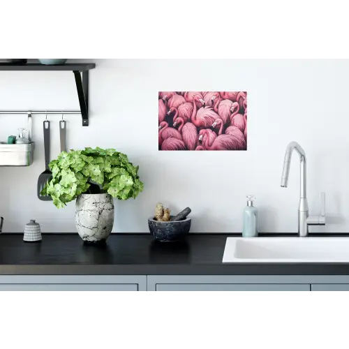 Flamingo - Roze - Dieren Muursticker klein -keuken