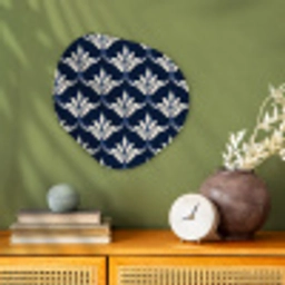 Modern - Ontwerp - Blauw Wandcirkel Organisch Forex 3mm klein 629 -sfeer2