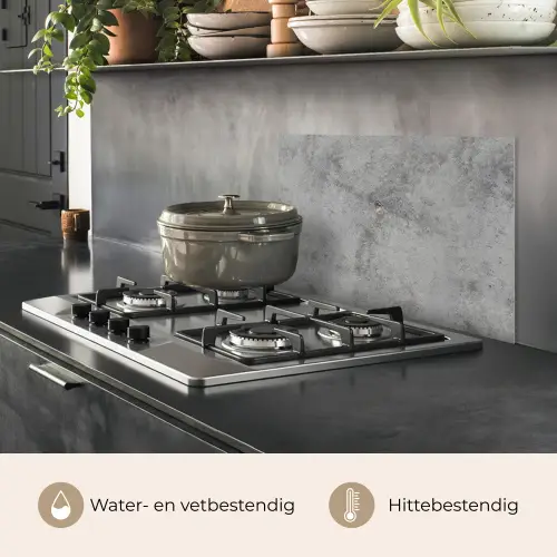Beton - Grijs - Patronen keuken achterwand spatscherm klein 900 -usp_NL