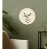 Bloem - Wit - Vaas - Quote Wandcirkel kunststof plaat 5mm dik klein -sfeer3