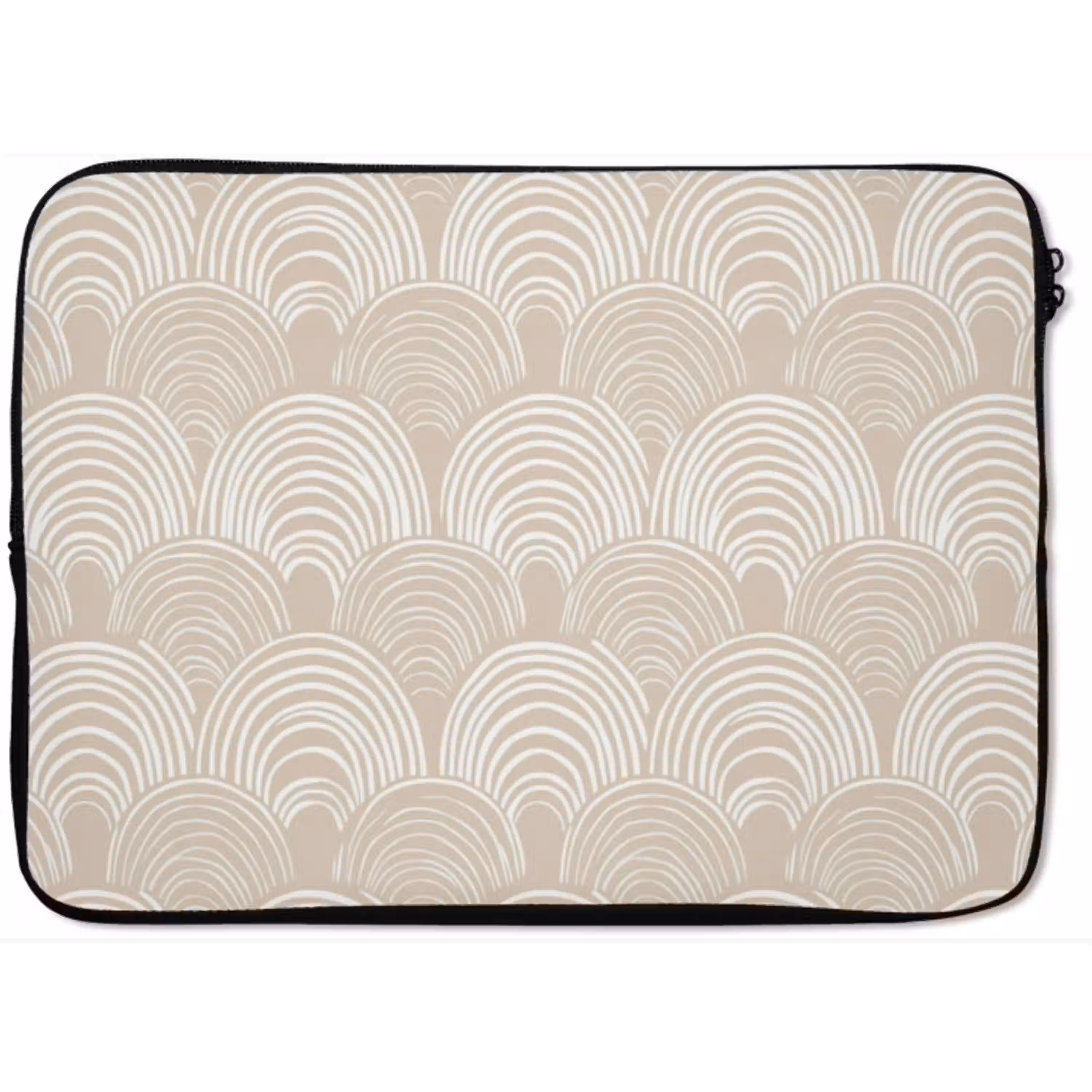 Golven - Structuur - Beige laptophoes neopreen klein 279 -zkaufland3dotto