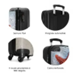 Zeester - Strand - Zee NBS - Handbagage koffer - Volwassenen Unisex middel zzzzzzzbolletjes_FR