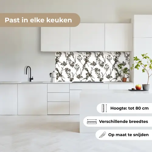 Vintage - Planten - Bloemen - Patronen keuken achterwand 2 middel 871 -sfeer4_NL