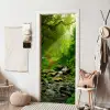 Jungle - Groen - Waterval - Natuur deurposter klein -sfeer6