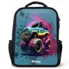 Monster Wheels Rugzak - Zwart middel -3d