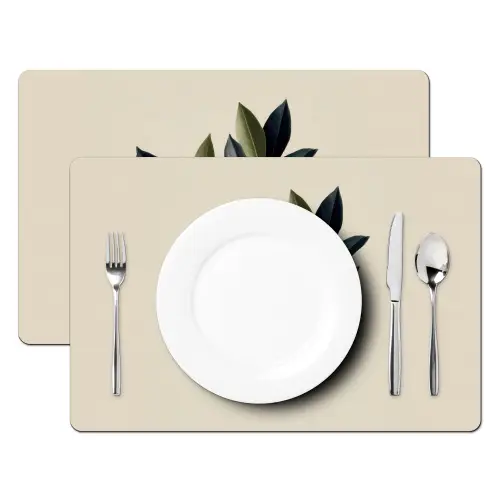 Ovaal - Olijfgroen - Simpel Placemat vinyl groot -zzsfeer2_Kitchenyeah-website