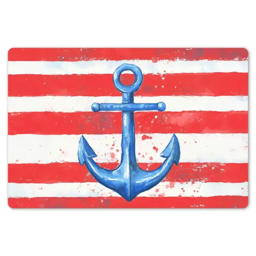 Anker - Verfspatten - Rood - Blauw Placemat vinyl groot -zzsfeer1_Kitchenyeah-website