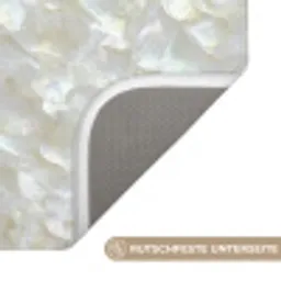 Parelmoerglans - Wit - Schelp WCmat klein 1009 -USP_AntislipDE