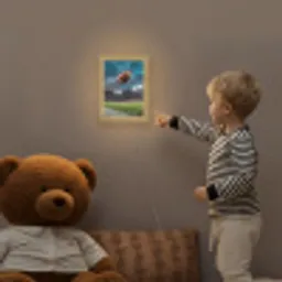 Football - Bal - Stadion - Sport Light Box met kabel (Kinderlampje) klein -sfeer4a_kind