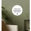 Spreuken - Thuis is het plekje waar de liefde woont - Quotes Wandcirkel behangsticker klein -sfeer2