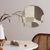 Geometrisch - Geweven structuur - Modern Akoestische PET Vilt - Rond klein -sfeer3