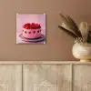 Taart - Hart - Roze plexiglas 5mm klein -sfeer5