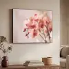 Orchidee - Bloemen - Roze - Bloemblaadjes Textielframe - compleet frame klein -sfeer3