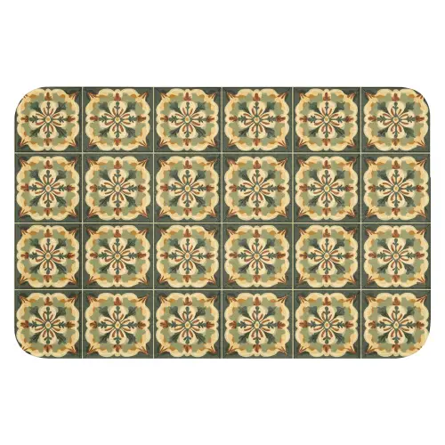 Ornament - Patroon - Groen WCmat klein 1009 -3d