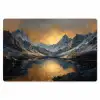 Berglandschap met Gouden Zonsondergang Placemat vinyl groot -zzsfeer1_Kitchenyeah-website