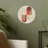 Bogen - Beige - Vormen Akoestische PET Vilt - Rond klein -sfeer2