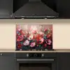 Klaprozen - Roze - Bloemen - Botanisch - Kunst keuken achterwand spatscherm klein -sfeer1