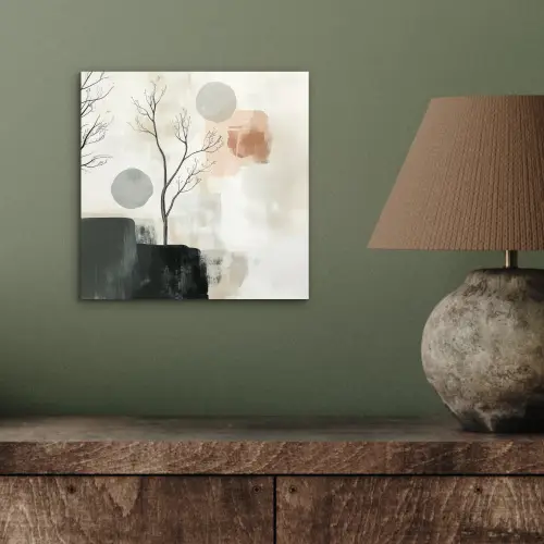 Wabi sabi - Beige - Plant aluminium wit klein -sfeer2