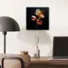 Bloem - Orchidee - Oranje aluminium wit klein -sfeer5