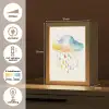 Wolk - Regen - Watercolor - Kleurrijk Light Box met kabel klein -USP_NL