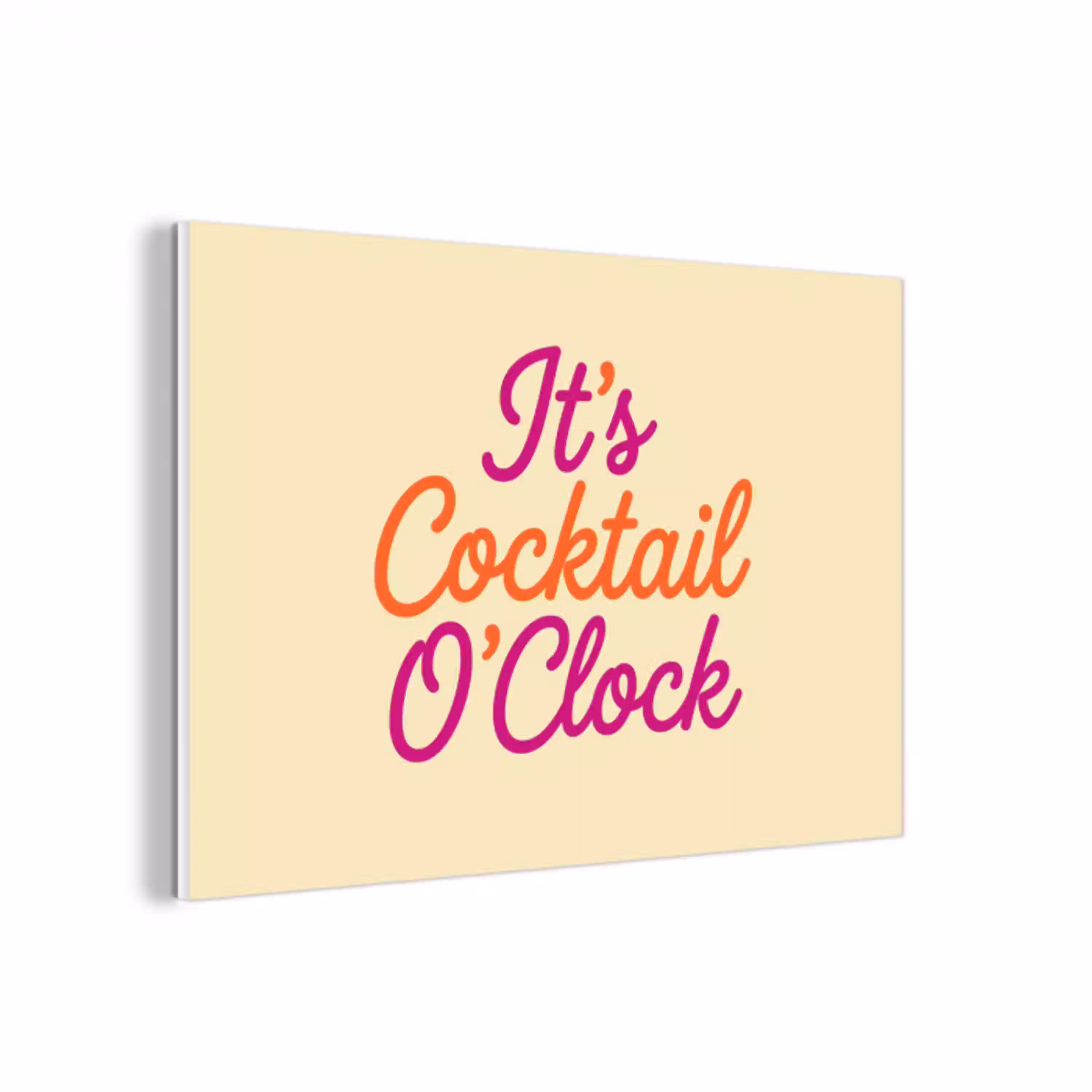 Cocktail O'Clock - Geel - Retro forex 5mm xxl -3d