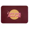 love your damn self - Cirkel - Glitter - Rood Badmat klein -3d