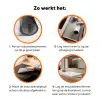 Klassiek - Marmer - Grijs Inductie beschermer vinyl 3mm klein 276 -zzzzzzz-td-werking
