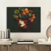 Vrouw - Rood - Groen - Druiven PET vilt klein -sfeer1