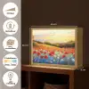 Klaproos - Bloemenveld - Kleurrijk Light Box met batterij (Wandlamp) middel -USP_websiteoverzichtNL