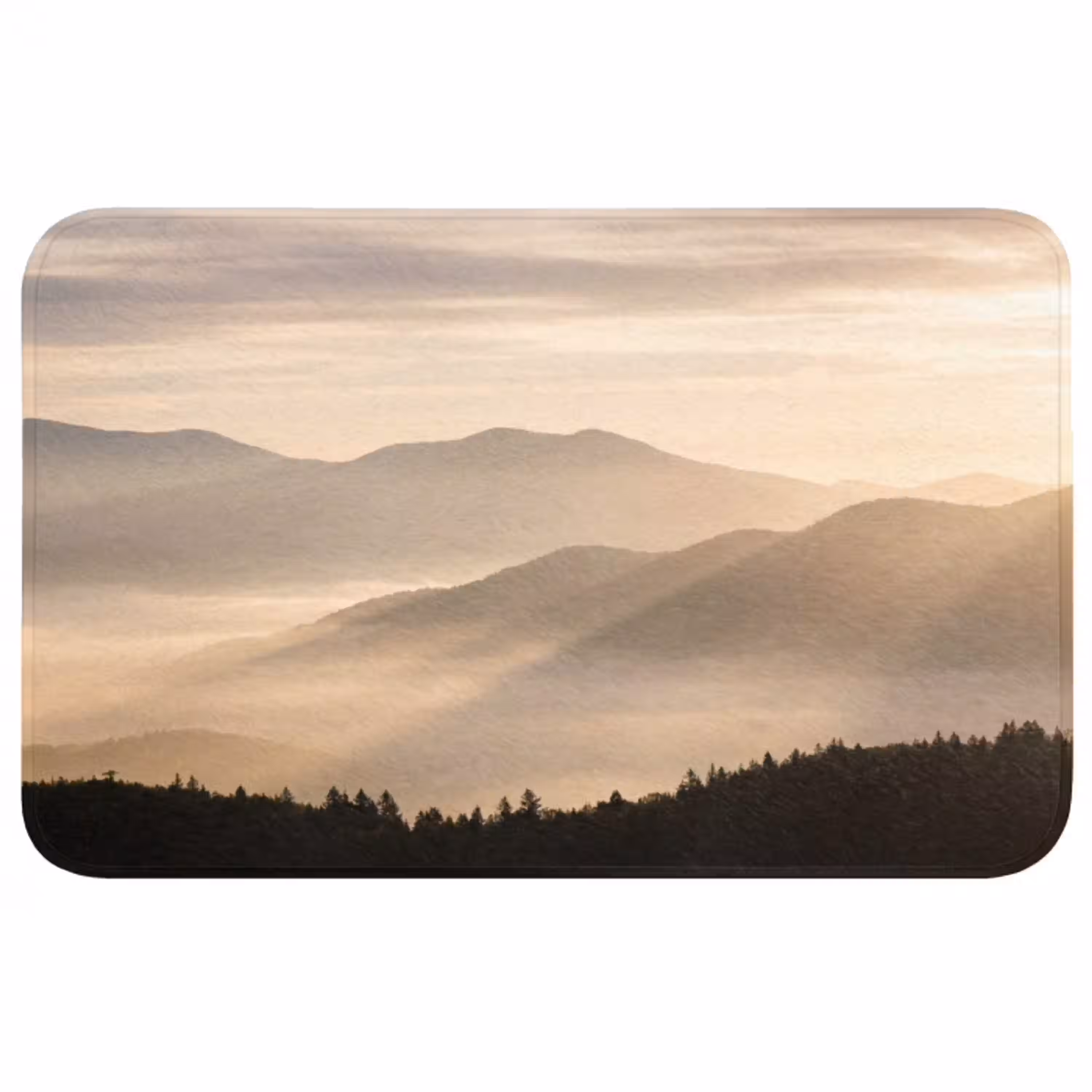 Bergen - Mist - Zonnestralen WCmat middel -3d