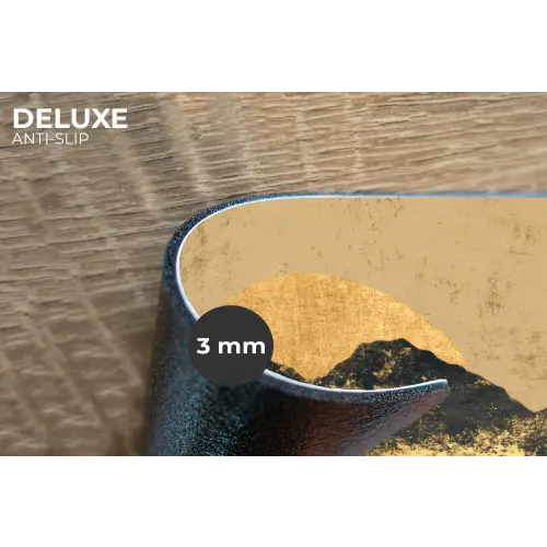 Gouden Bergen bij Maanlicht Placemat vinyl groot -closeup