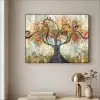 Boom - Kunst - Modern - Natuur Textielframe zwart klein -sfeer2