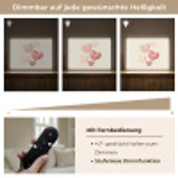 Harten - Rood - Roze - Zwevend Light Box met batterij (Wandlamp kind) middel -USP_dimbaarDE