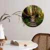 Jungle - Natuur - Trap - Bomen Wandcirkel kunststof plaat 5mm dik klein -sfeer4